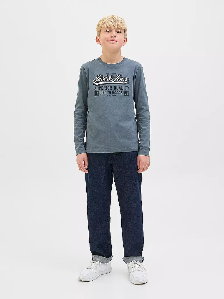 JACK & JONES | Maglietta a maniche lunghe da ragazzo JJELOGO | Blu