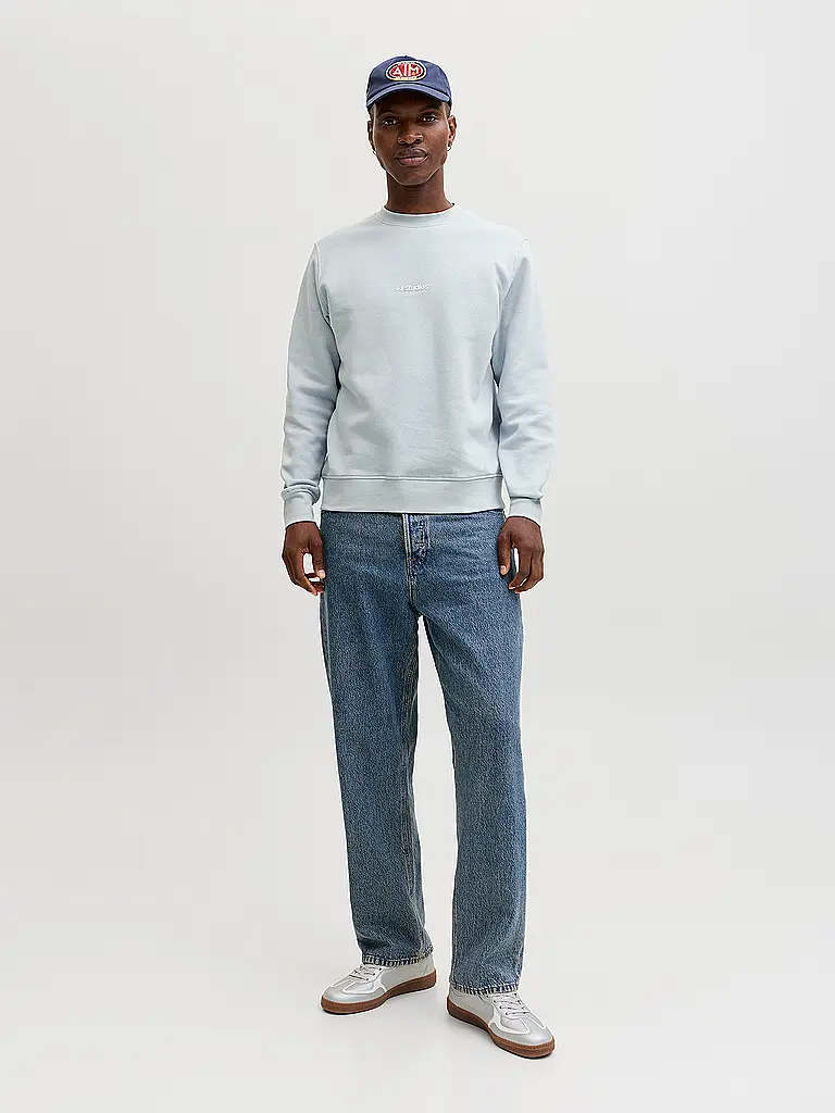 JACK & JONES | Nome prodotto: Sweater JJESOHO
Marca: JACK & JONES
Colore: azzurro
Categorie: Moda, Uomo

Lunghezza manica: Manica lunga
Scollo: Girocollo
Materiale: Cotone
Fantasia: Tinta unita
Vestibilità (capispalla): Regular
Dettagli: Logo | Blu chiaro