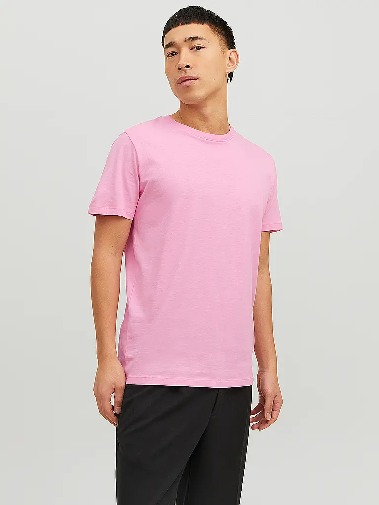 JACK & JONES | Nome prodotto: T-Shirt JJEORGANIC
Marca: JACK & JONES
Colore: rosa
Categorie: Moda, Uomo

Lunghezza manica: Manica corta
Scollo: Girocollo
Materiale: Cotone
Motivo: Tinta unita
Vestibilità (capispalla): Regular | Rosa