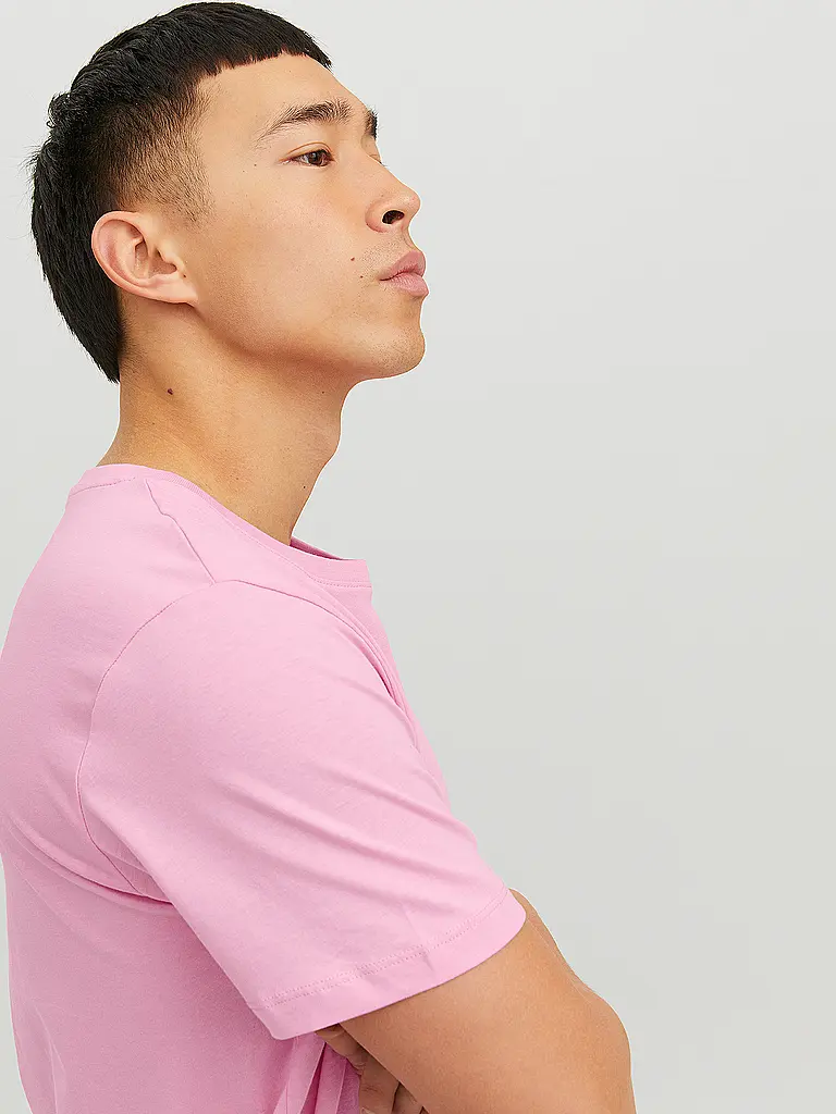 JACK & JONES | Nome prodotto: T-Shirt JJEORGANIC
Marca: JACK & JONES
Colore: rosa
Categorie: Moda, Uomo

Lunghezza manica: Manica corta
Scollo: Girocollo
Materiale: Cotone
Motivo: Tinta unita
Vestibilità (capispalla): Regular | Rosa