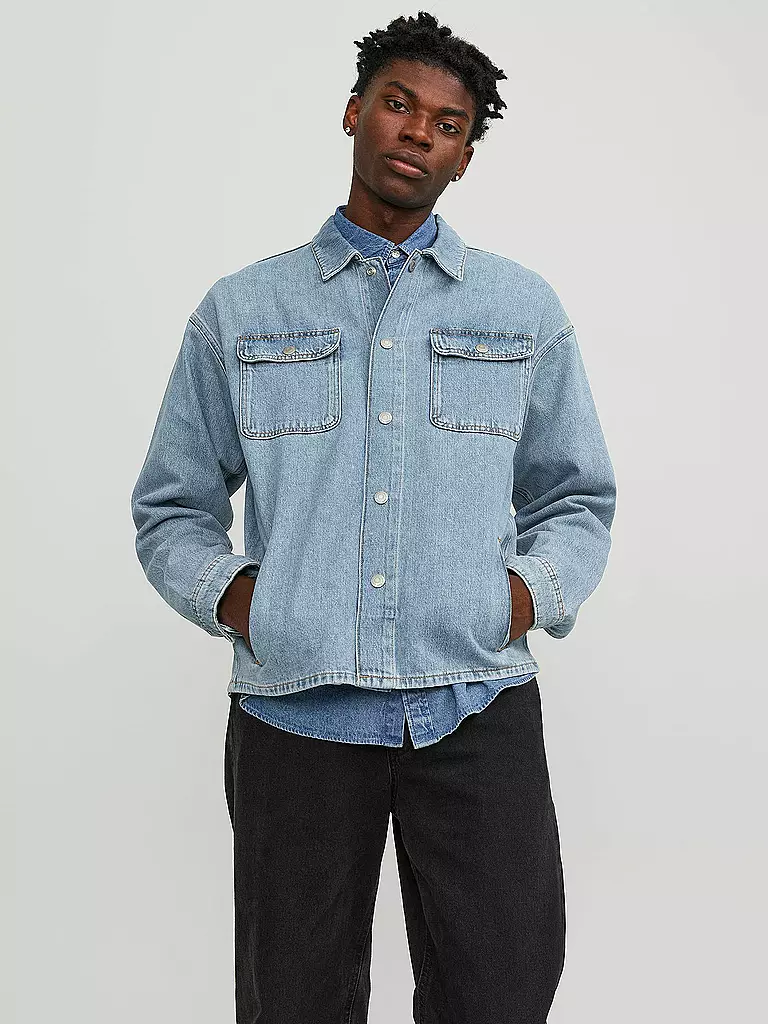 JACK & JONES | Overshirt JJICHASE JJOVERSHIRT | Blu chiaro