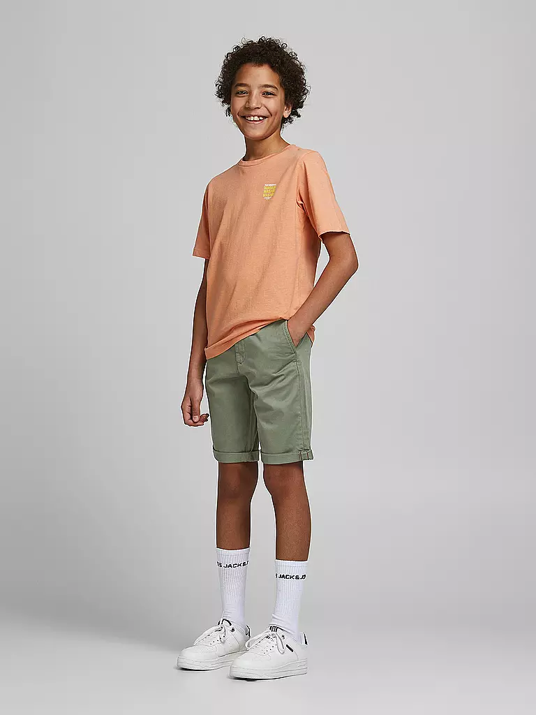 JACK & JONES | Pantaloncini chino da ragazzo "JJIBOWIE" | Oliva
