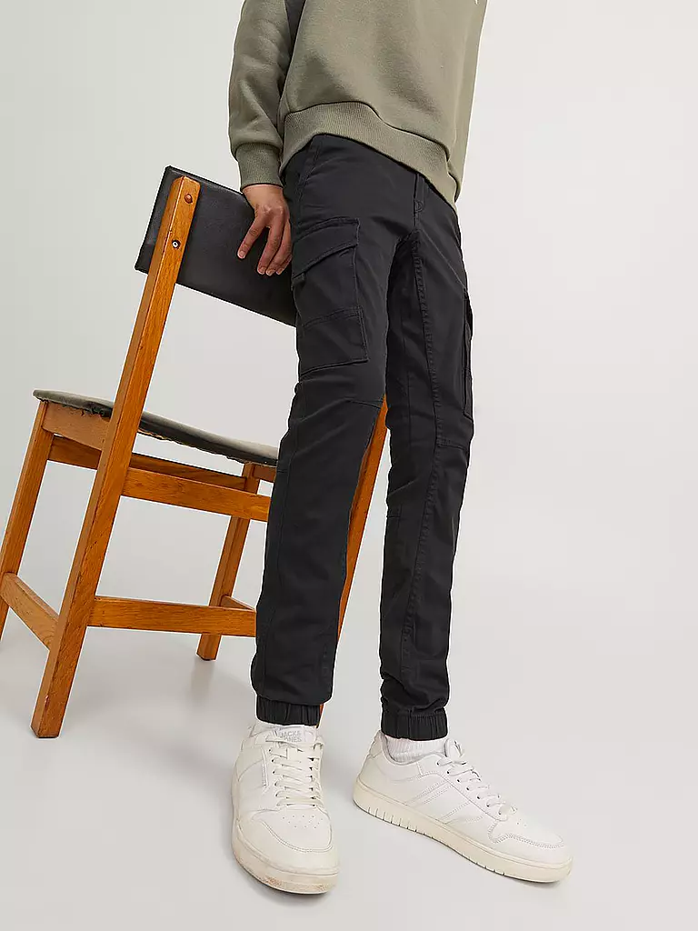 JACK & JONES | Pantaloni cargo da ragazzo "JJIPAUL" | Nero