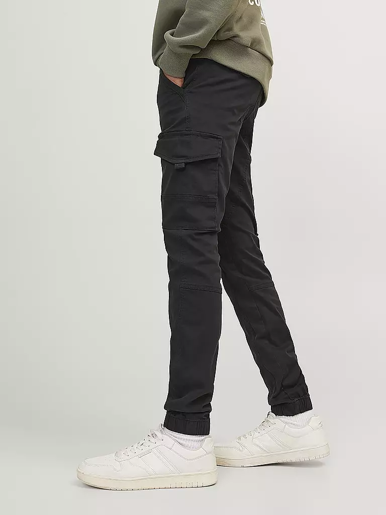 JACK & JONES | Pantaloni cargo da ragazzo "JJIPAUL" | Nero