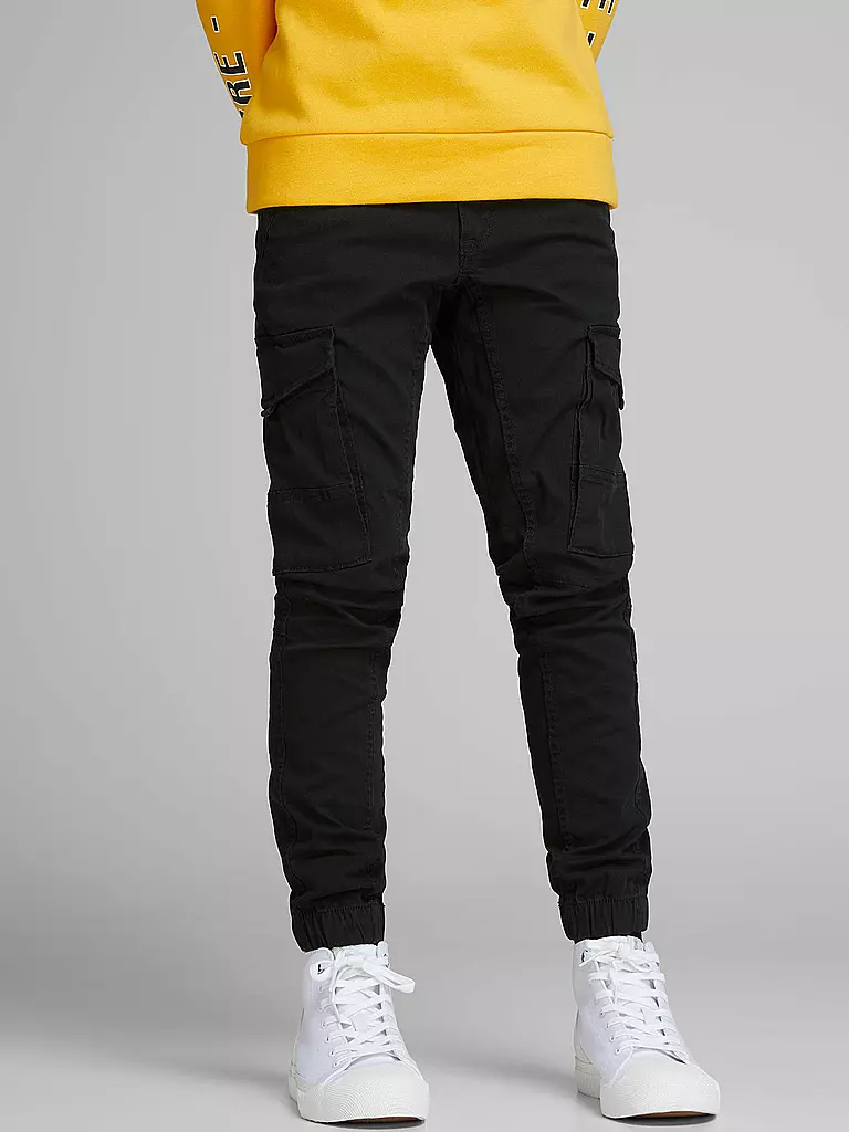 JACK & JONES | Pantaloni cargo da ragazzo "JJIPAUL" | Nero
