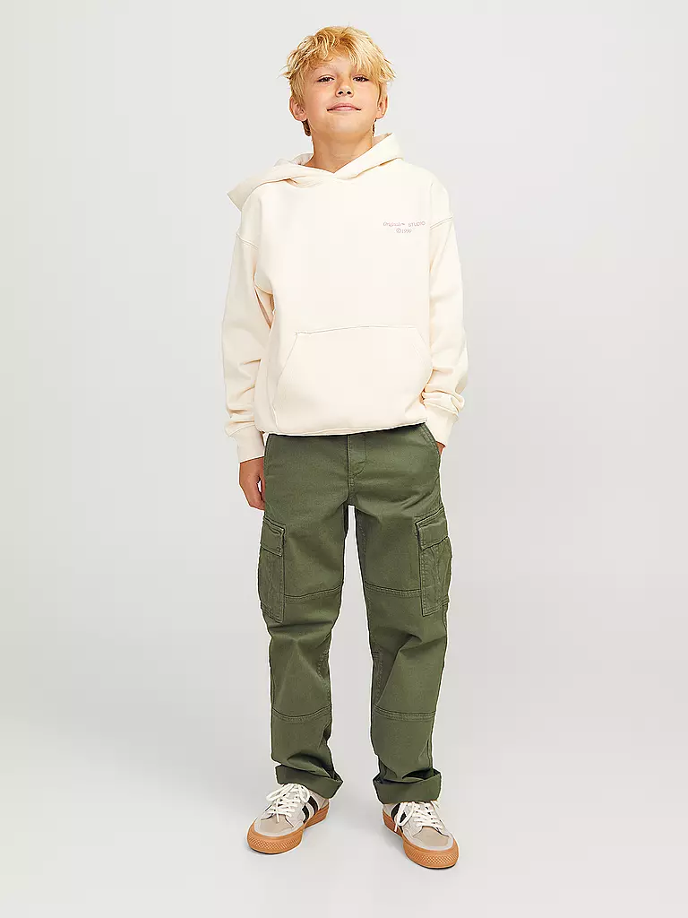 JACK & JONES | Pantaloni cargo da ragazzo JPSTKANE JJHARLOW | Oliva