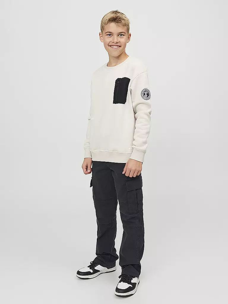 JACK & JONES | Pantaloni cargo da ragazzo JPSTKANE JJHARLOW | Nero