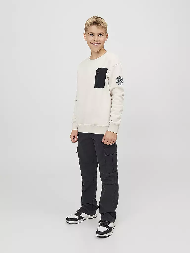 JACK & JONES | Pantaloni cargo da ragazzo JPSTKANE | Nero