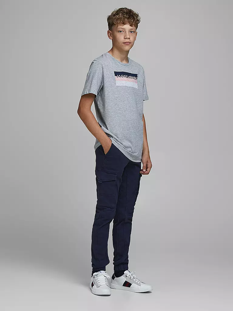 JACK & JONES | Pantaloni cargo slim fit da ragazzo JJIPAUL | Blu