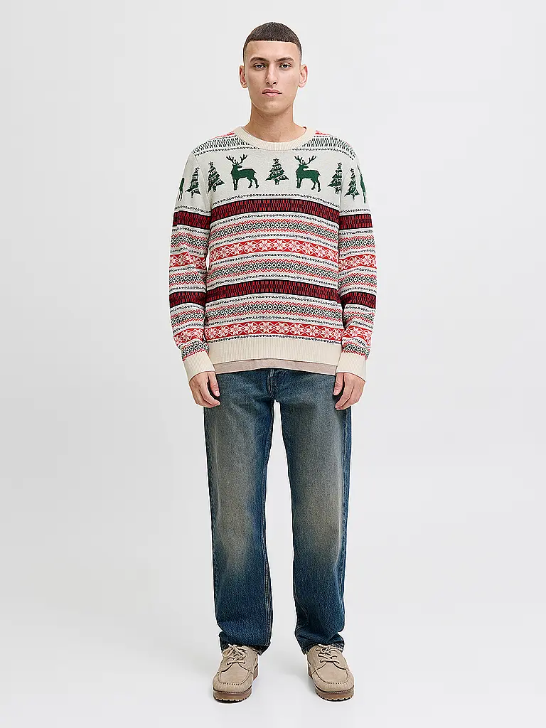 JACK & JONES | Prodotto: Pullover JJXMAS | Verde scuro