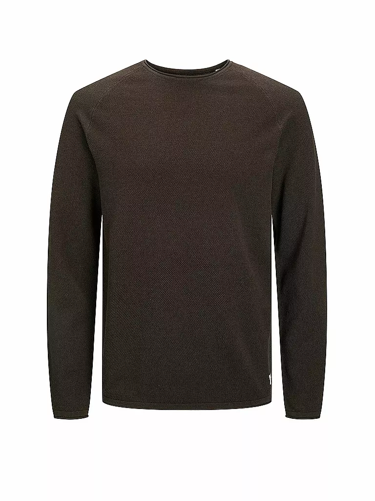 JACK & JONES | Pullover JJEHILL KNIT CREW | Marrone