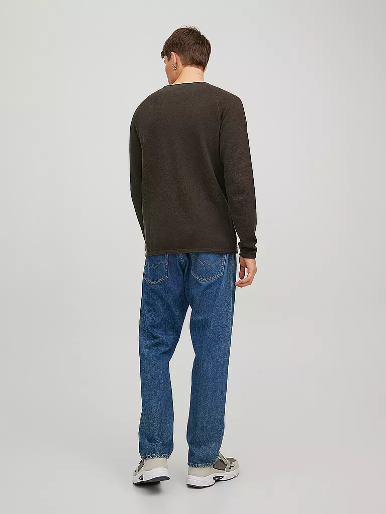 JACK & JONES | Pullover JJEHILL KNIT CREW | Marrone