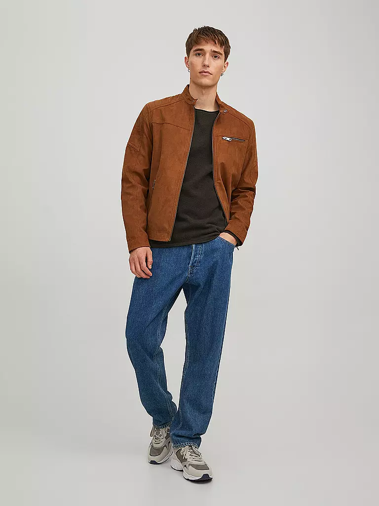JACK & JONES | Pullover JJEHILL KNIT CREW | Marrone