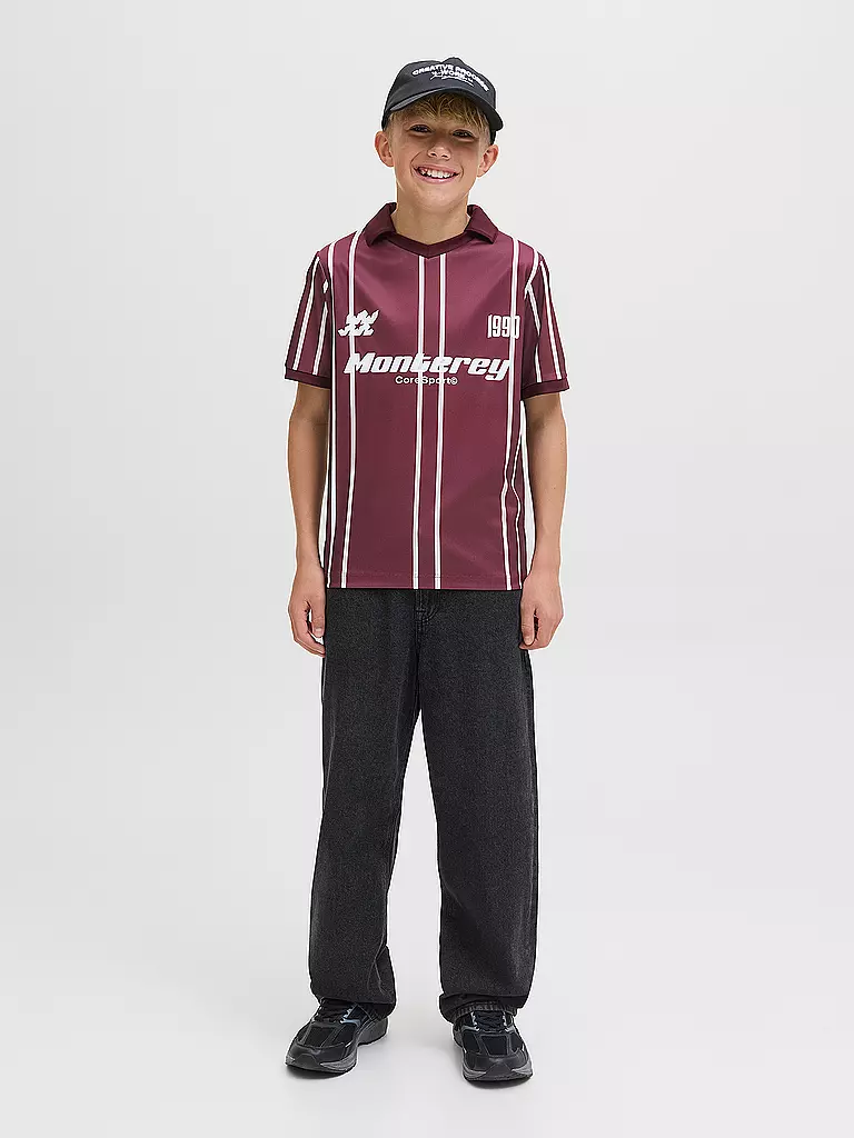 JACK & JONES | T-shirt da ragazzo JCOSIGNAL | Rosso scuro