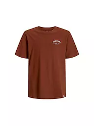 JACK & JONES | T-shirt da ragazzo JJEBRANDES | Rosso scuro