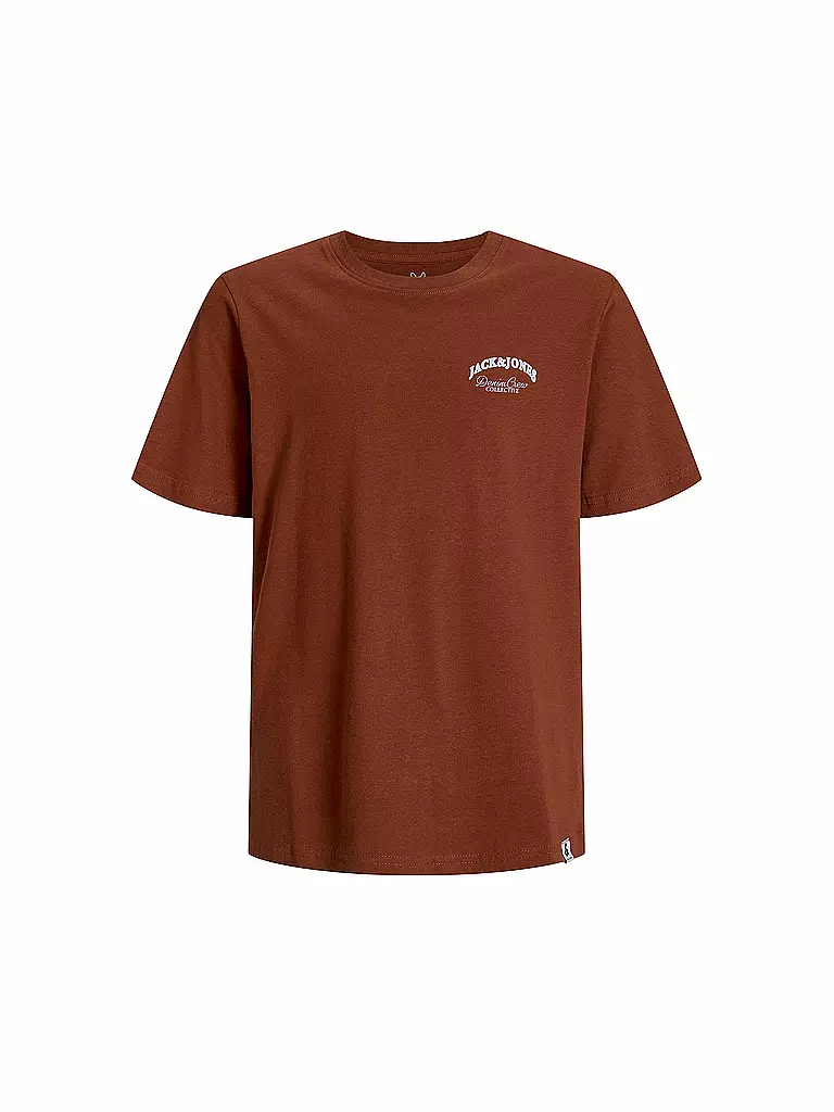 JACK & JONES | T-shirt da ragazzo JJEBRANDES | Rosso scuro