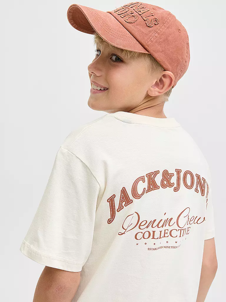 JACK & JONES | T-shirt da ragazzo JJEBRANDES | Crema