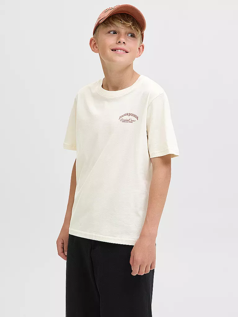 JACK & JONES | T-shirt da ragazzo JJEBRANDES | Crema