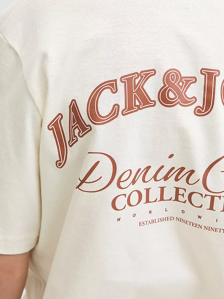 JACK & JONES | T-shirt da ragazzo JJEBRANDES | Crema