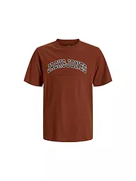 JACK & JONES | T-shirt da ragazzo JJECALEB | Rosso scuro