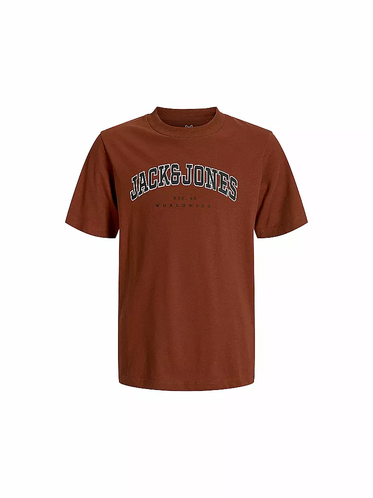 JACK & JONES | T-shirt da ragazzo JJECALEB | Rosso scuro