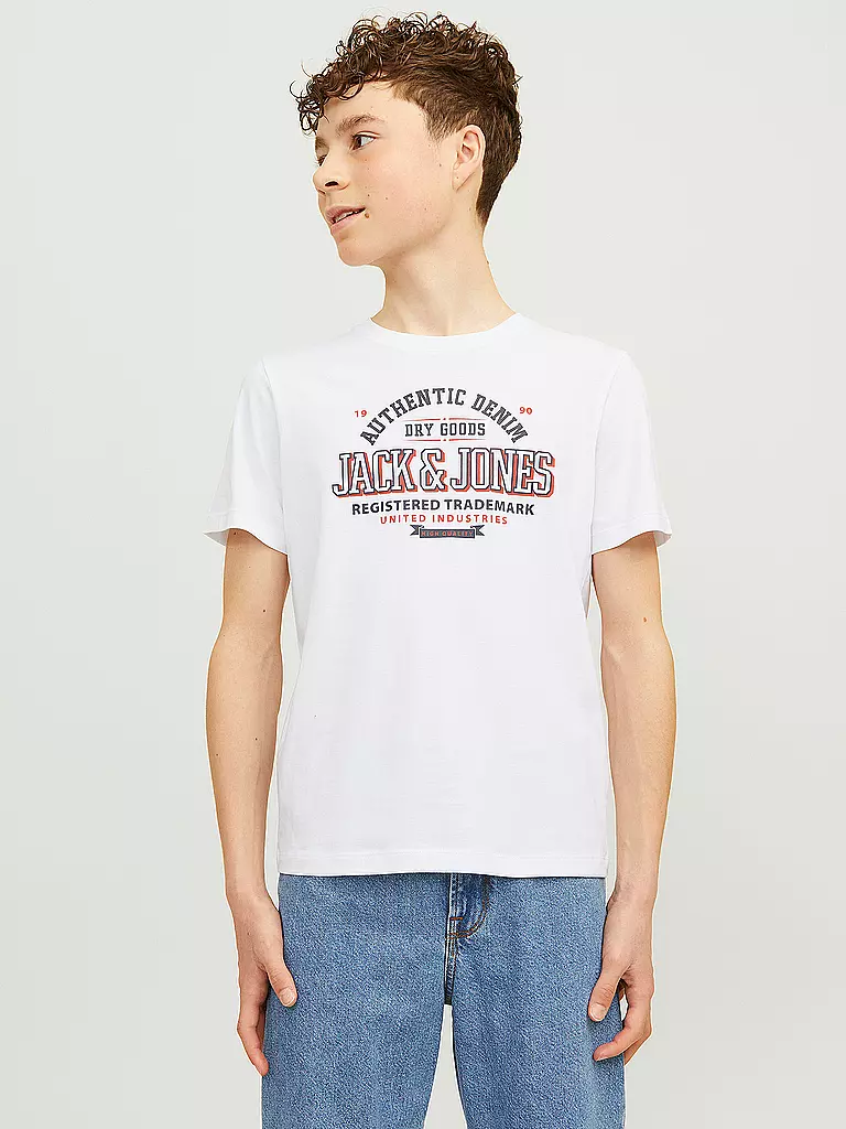 JACK & JONES | T-shirt da ragazzo JJELOGO | Bianco