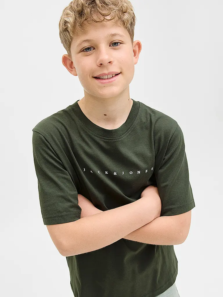 JACK & JONES | T-shirt da ragazzo JJESTAR | Verde scuro