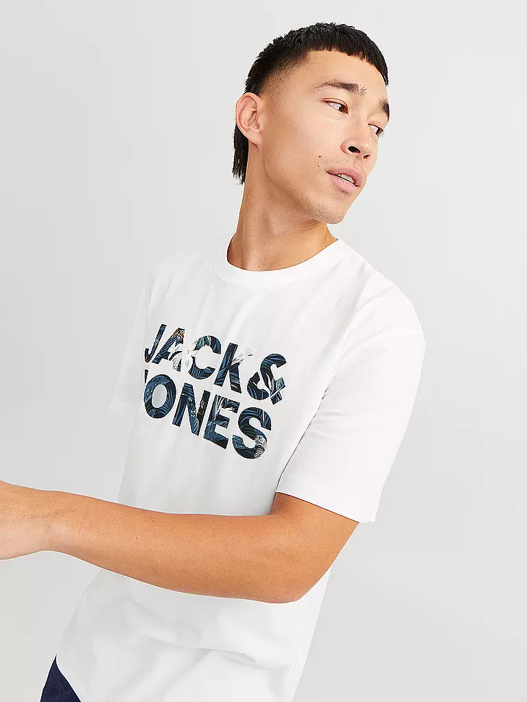 JACK & JONES | T-Shirt JJEBRYAN | Bianco