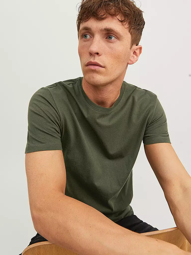 JACK & JONES | T-Shirt JJENOA | Oliva