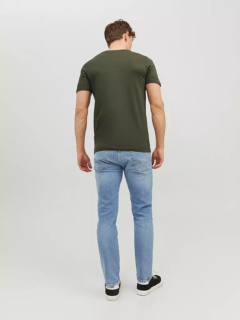 JACK & JONES | T-Shirt Slim Fit "JJEORGANIC" | Oliva