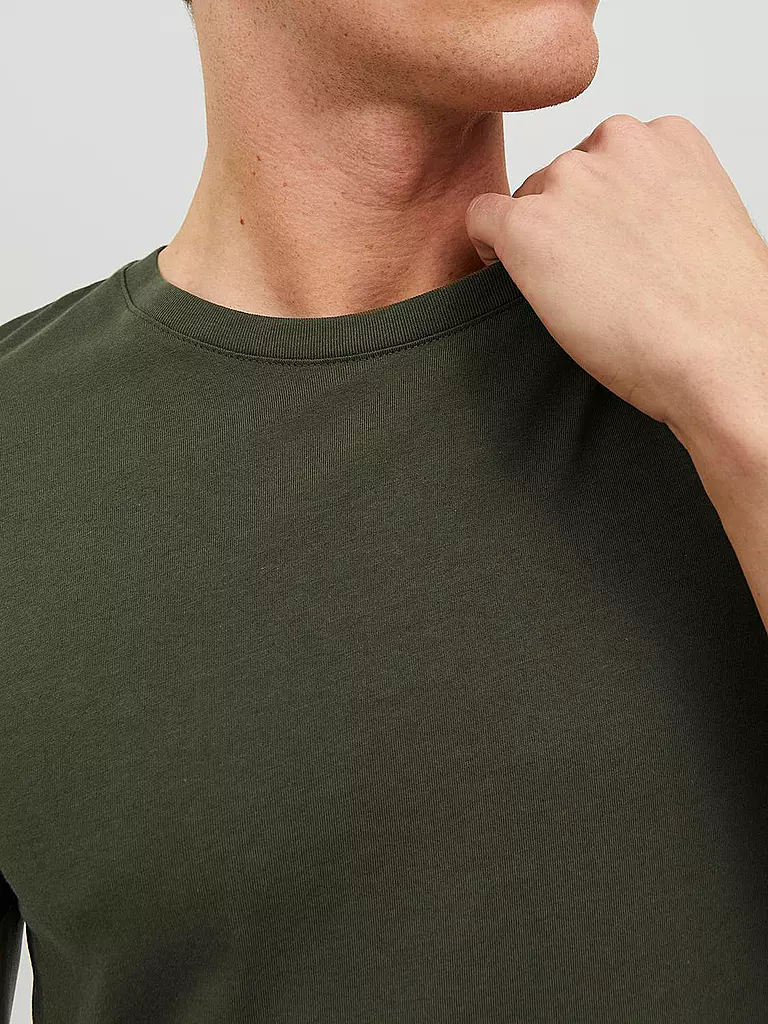JACK & JONES | T-Shirt Slim Fit "JJEORGANIC" | Oliva