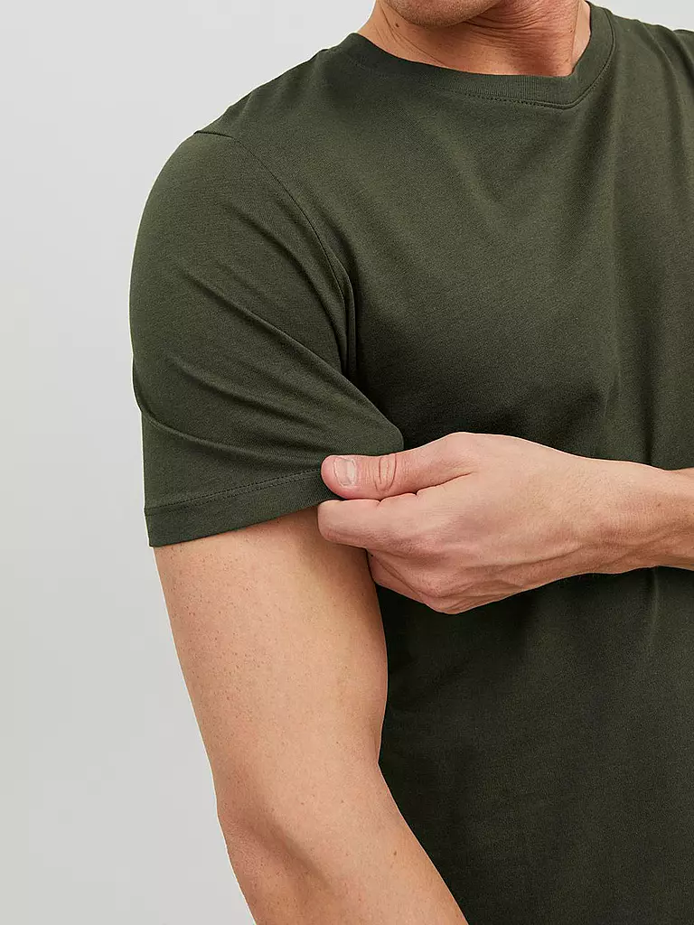 JACK & JONES | T-Shirt Slim Fit "JJEORGANIC" | Oliva