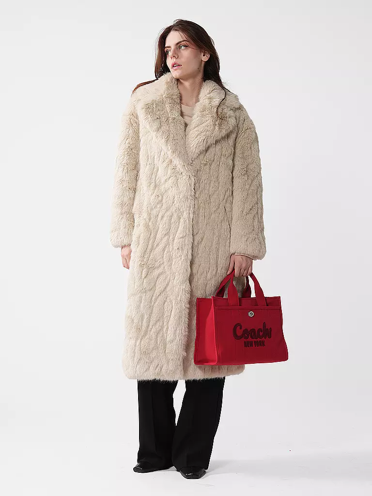 JAKKE | Mantel in Felloptik KATIE | Crema