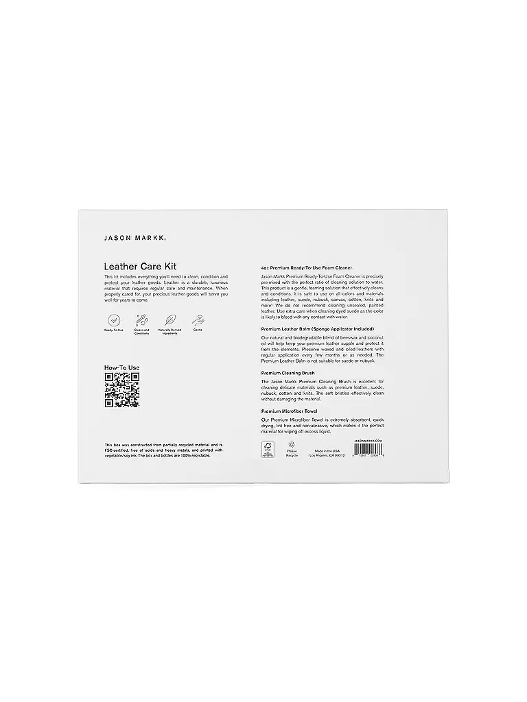JASON MARKK | Set per la cura della pelle - Leather Care Kit | Bianco