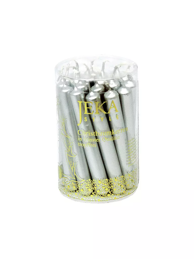 JEKA | Candele per albero di Natale, confezione da 20, argento | Argento