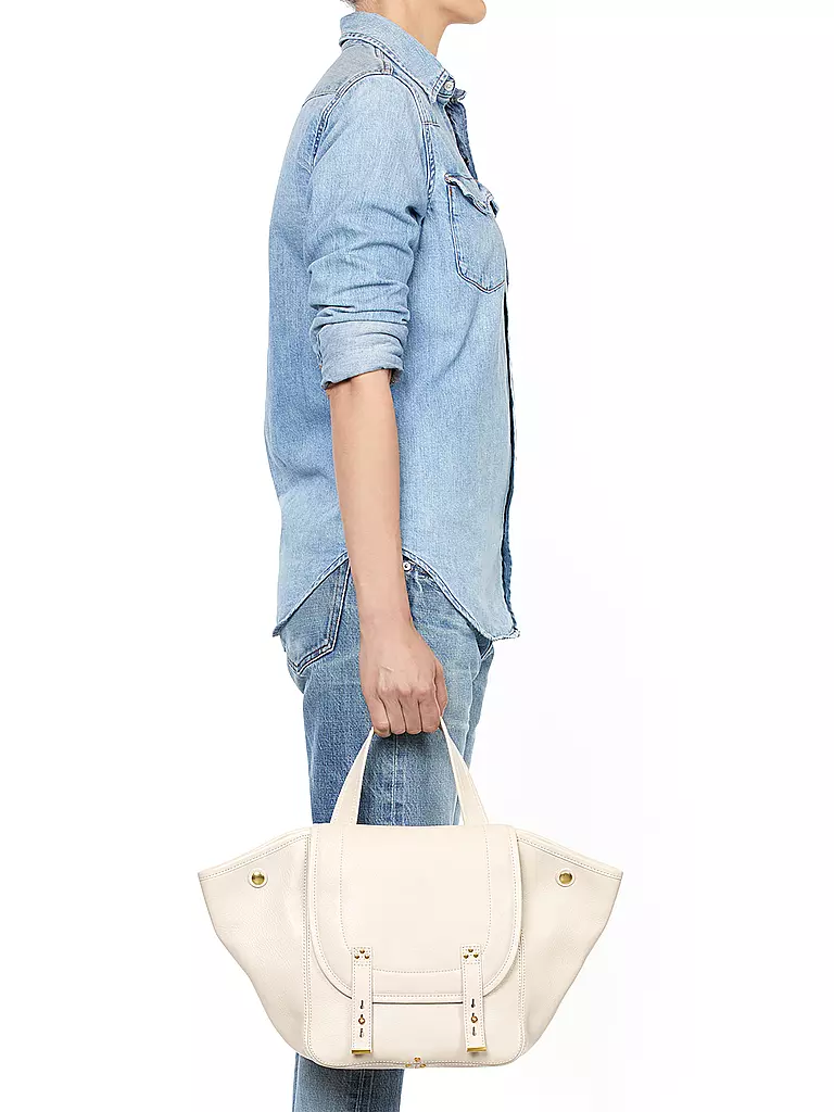 JEROME DREYFUSS | Borsa in pelle - Borsa a mano STAN PANIER Medium | Crema