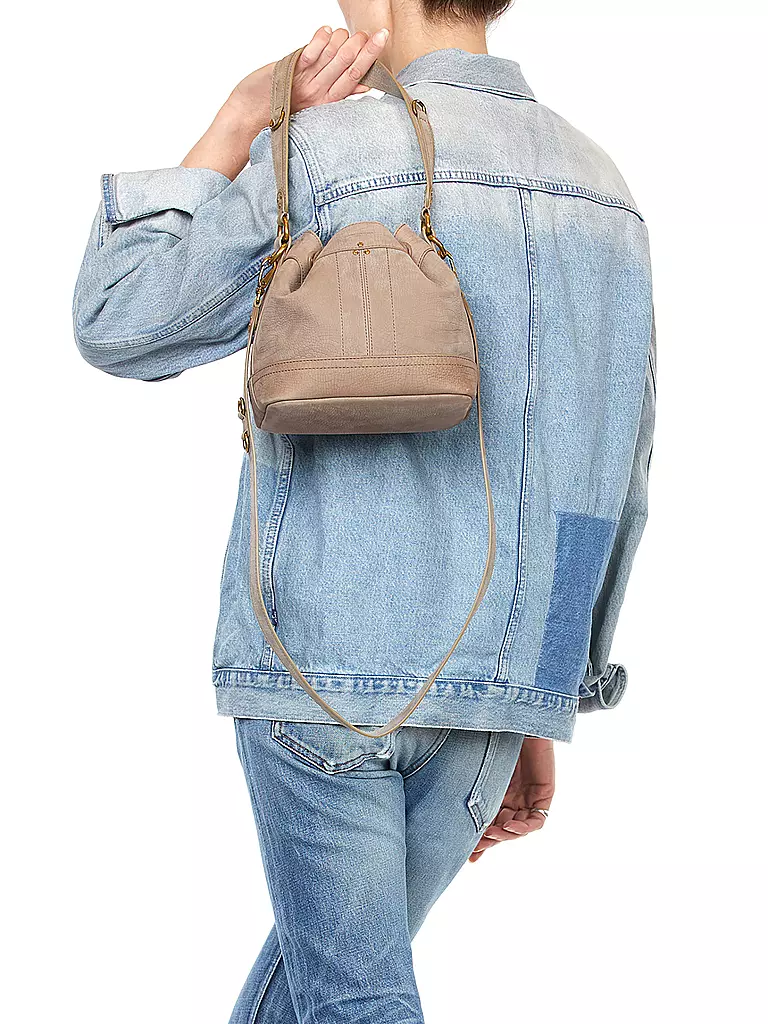 JEROME DREYFUSS | Ledertasche - Bucket Bag BEN S | Grigio