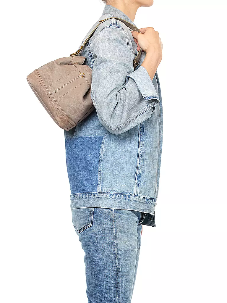 JEROME DREYFUSS | Ledertasche - Bucket Bag BEN S | Grigio