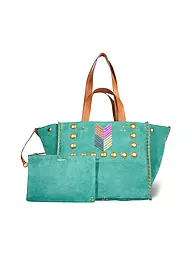 JEROME DREYFUSS | Ledertasche - Shopper LEON Medium | Turchese