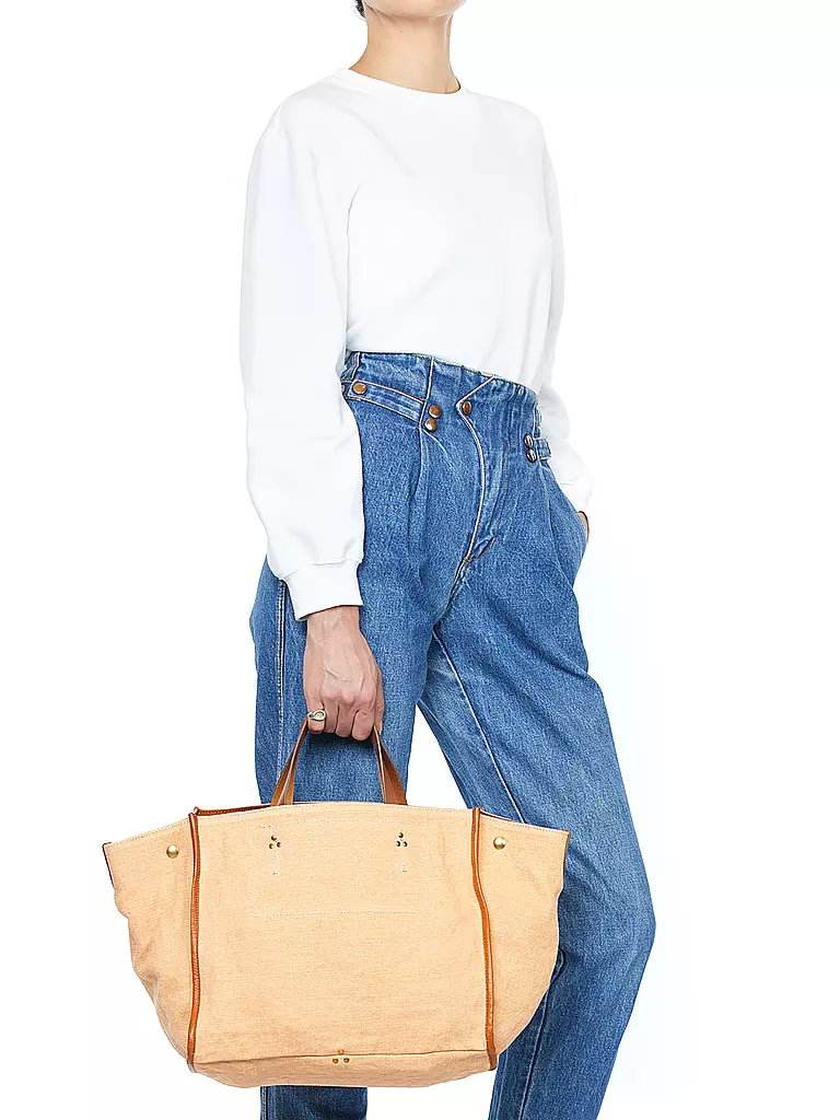 JEROME DREYFUSS | Ledertasche - Shopper LEON Medium | Beige