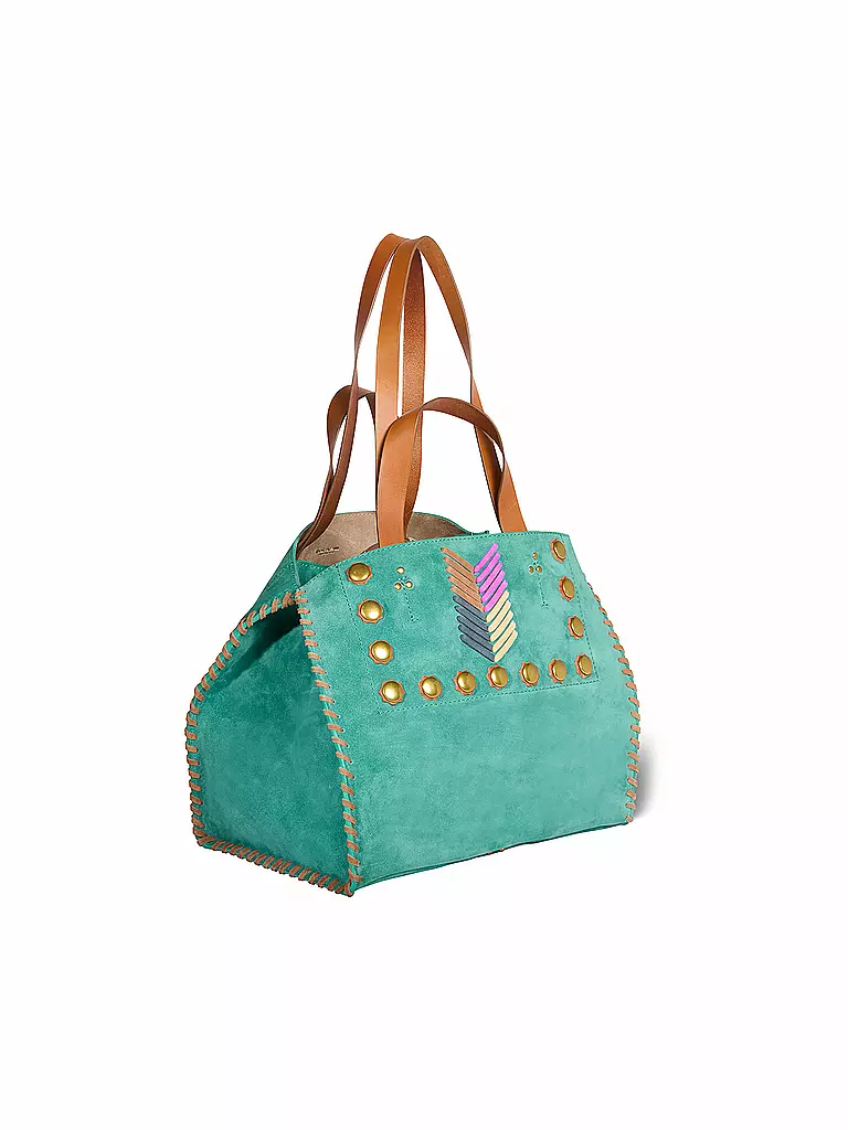 JEROME DREYFUSS | Ledertasche - Shopper LEON Medium | Turchese