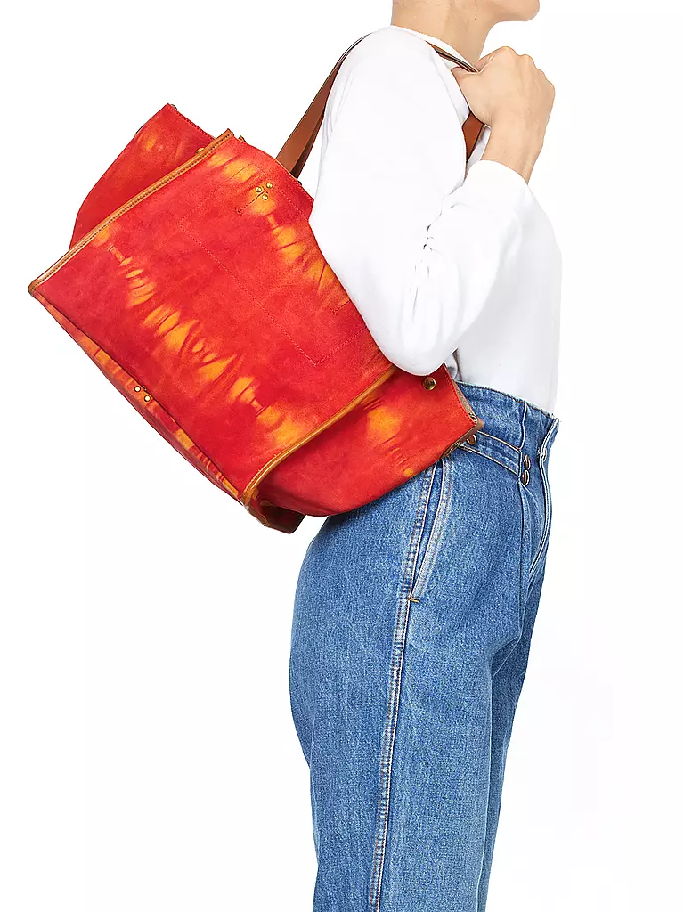 JEROME DREYFUSS | Ledertasche - Shopper LEON Medium | Arancione