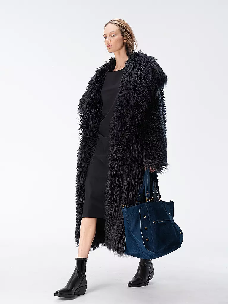 JEROME DREYFUSS | Ledertasche - Shopper ROGER | Blu scuro