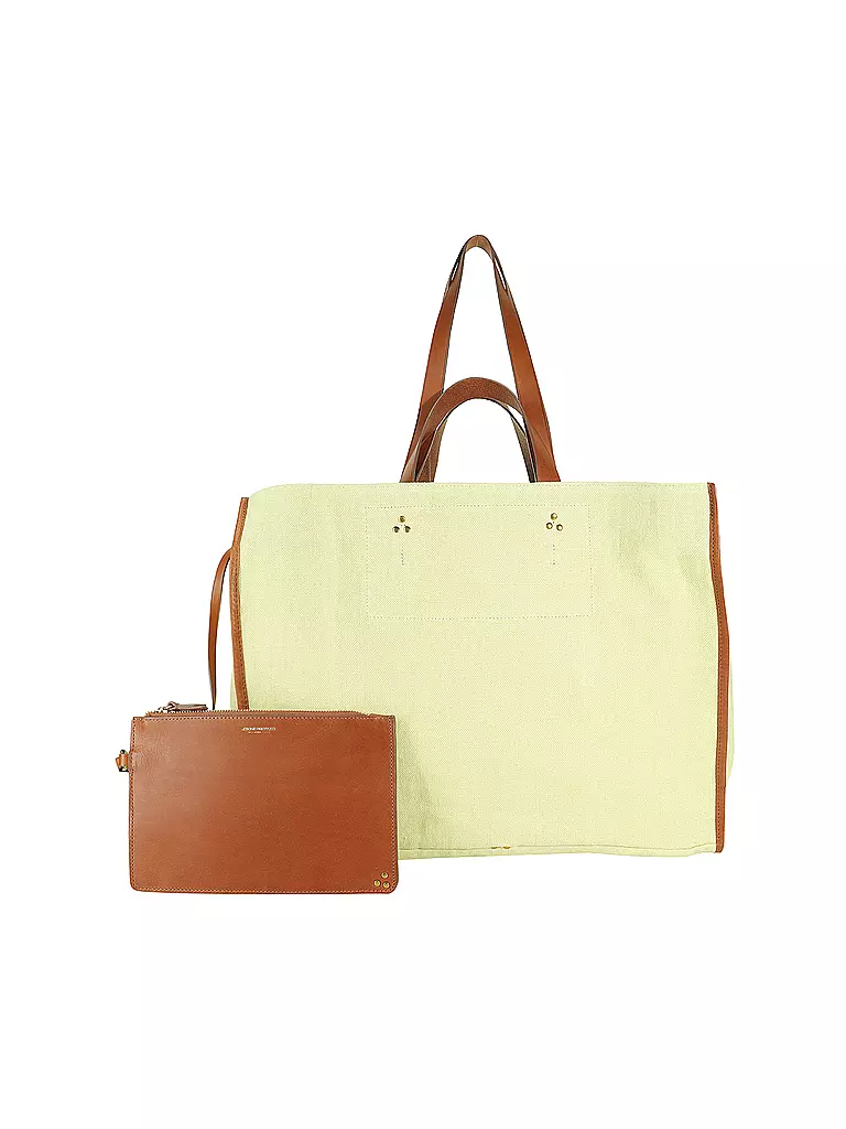 JEROME DREYFUSS | Leinentasche - Shopper LEON Large | Giallo