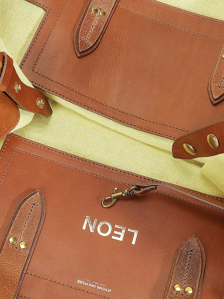 JEROME DREYFUSS | Leinentasche - Shopper LEON Large | Giallo