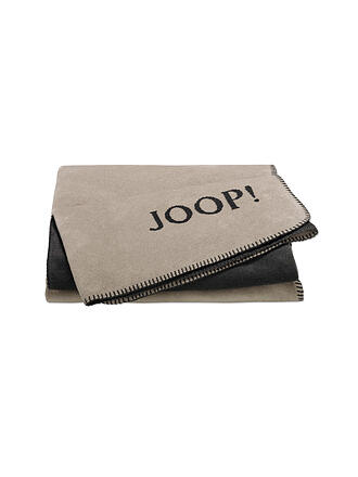 JOOP | Coperta - Plaid 150x200cm Tinta unita Doubleface Pietra/Antracite