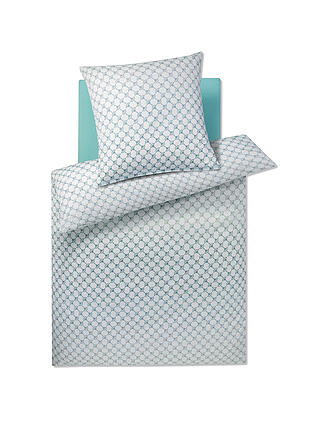 JOOP | Biancheria da letto in raso 2x 70x90cm/200x200cm CORNFLOWER GLEAM Aqua