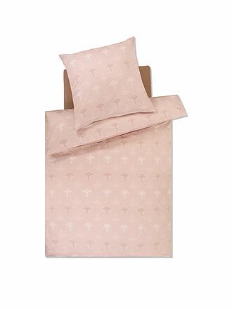 JOOP | Biancheria da letto in raso CORNFLOWER CHARM 70x90 / 140x200cm Nude