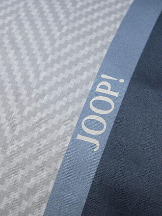 JOOP | Biancheria da letto in raso HERRINGBONE STRIPES 70x90cm/140x200cm Ocean