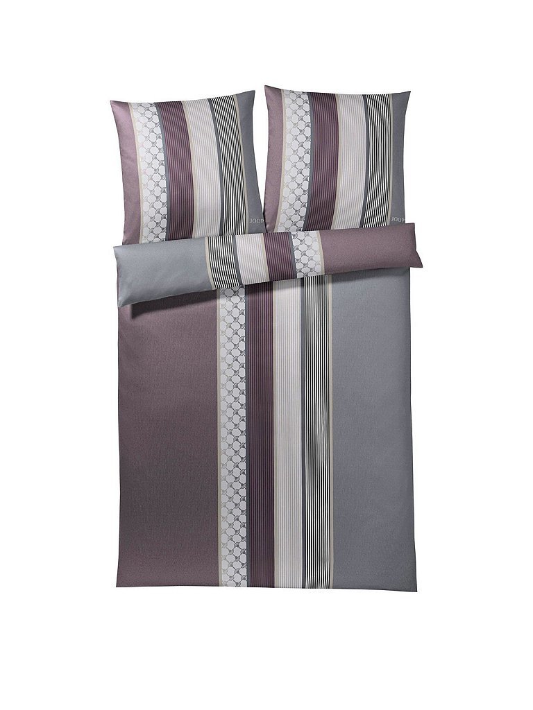 Joop Biancheria da letto in raso Cornflower Stripes 70x90 / 140x200cm (Deep Wine) bacca